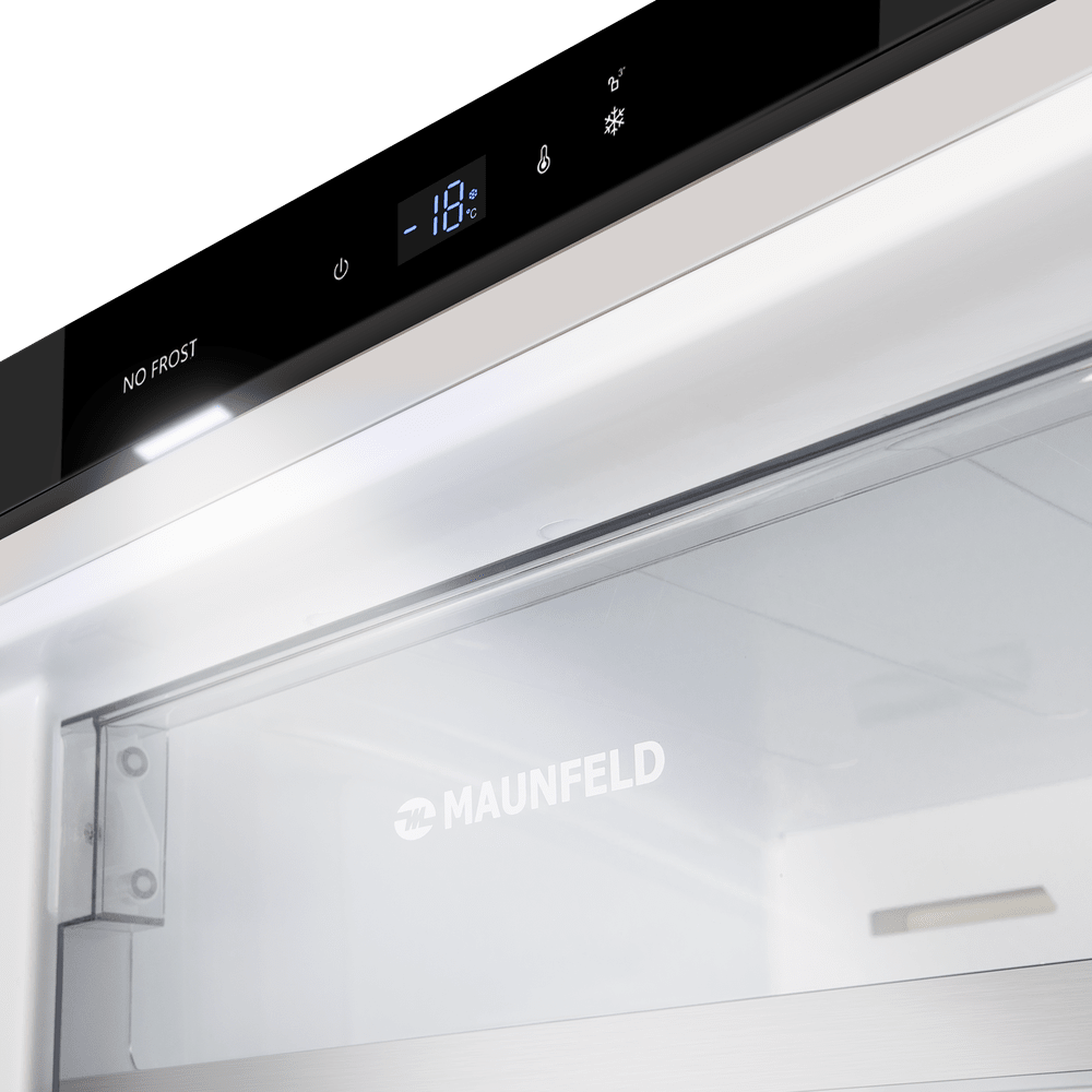 MAUNFELD MFFR186NFBW Inverter морозильная камера белый
