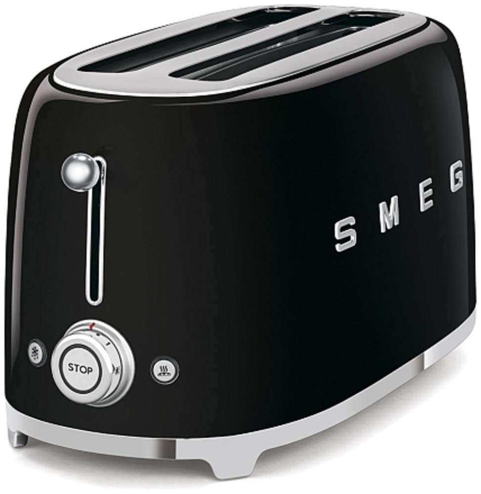 SMEG TSF02BLEU тостер на 4 ломтика черный