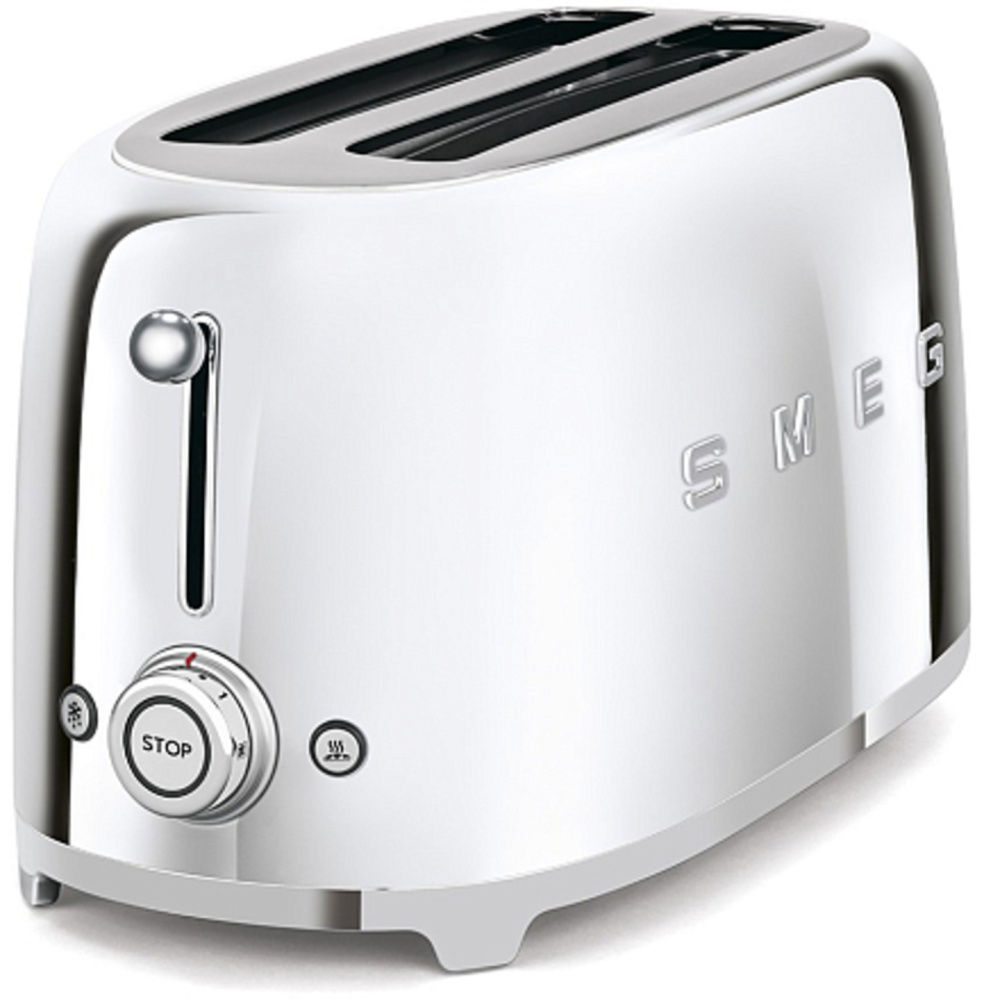 SMEG TSF02SSEU тостер на 4 ломтика хром