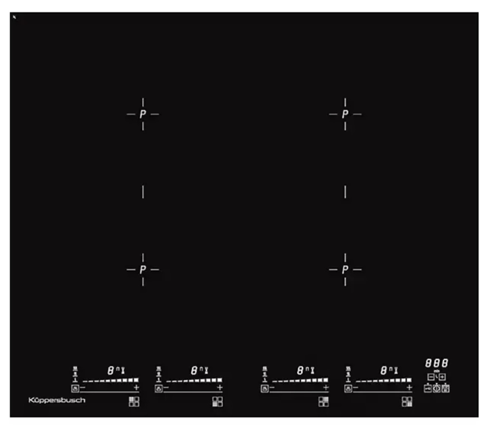 KUPPERSBUSCH KI 6800.0 SR индукционная варочная панель черное стекло