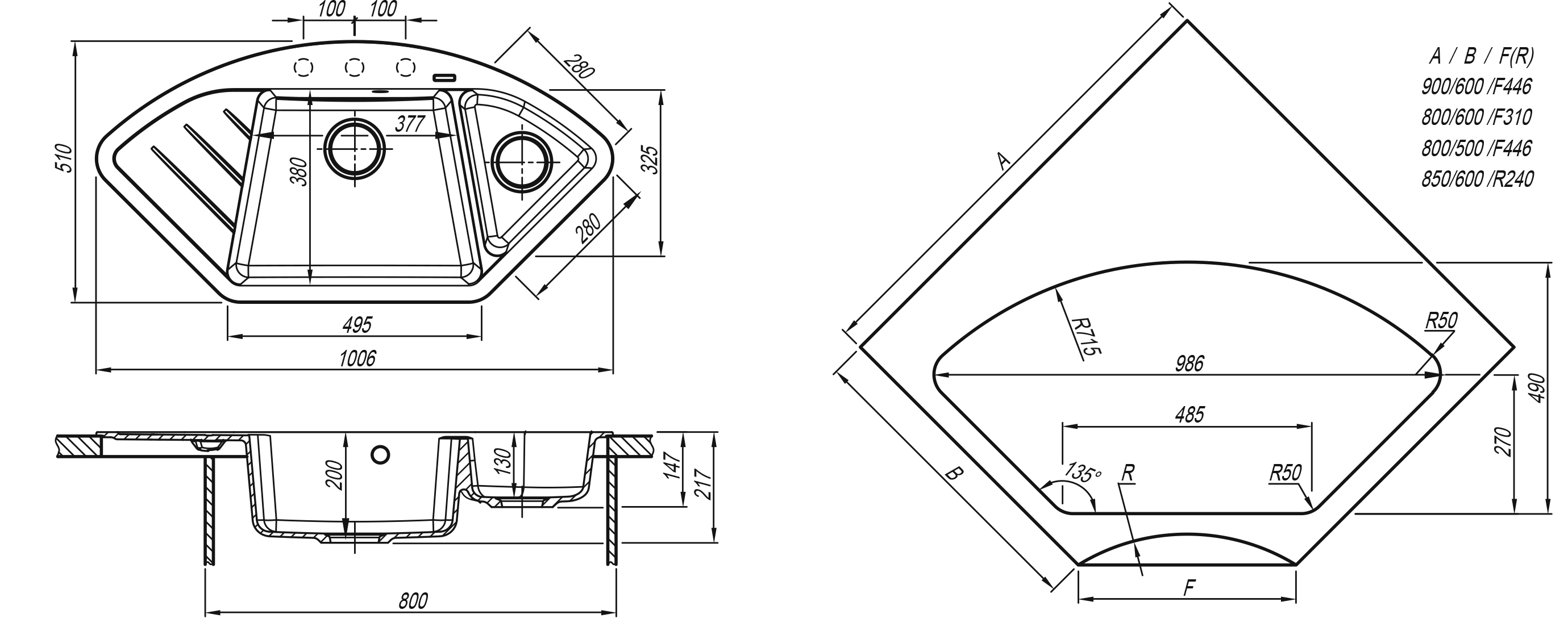 FLORENTINA ВЕСТА мойка брауни
