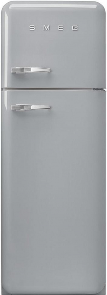 SMEG FAB30RSV5 серебристый отдельностоящий двухдверный холодильник стиль 50-х годов