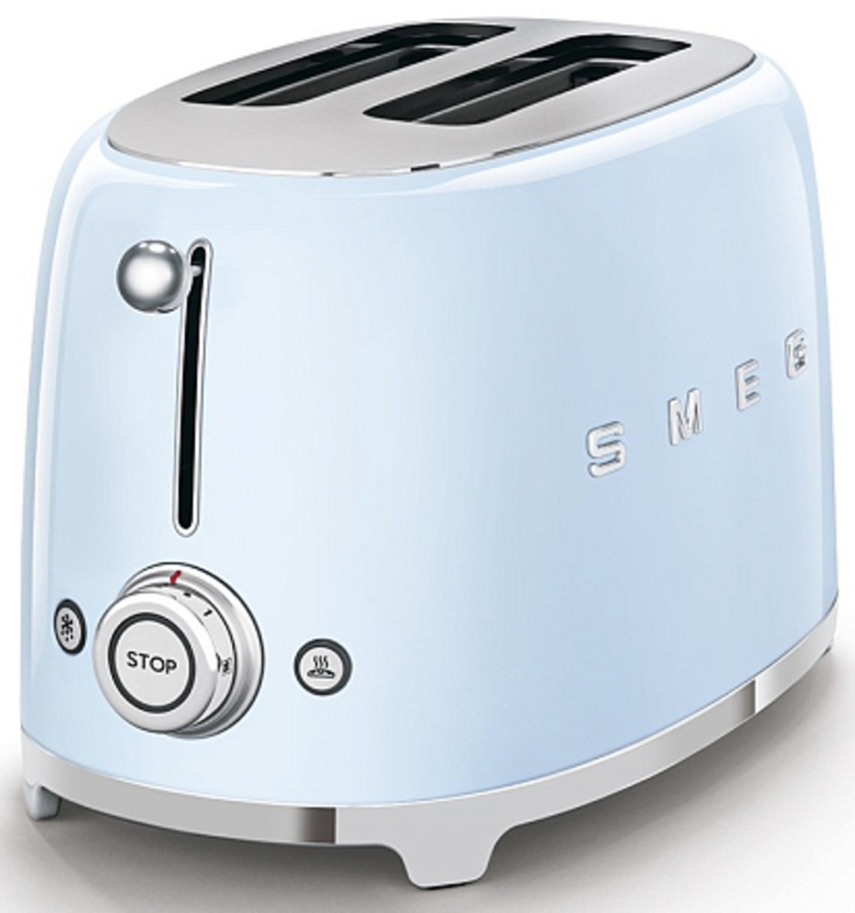 SMEG TSF01PBEU тостер на 2 ломтика голубой