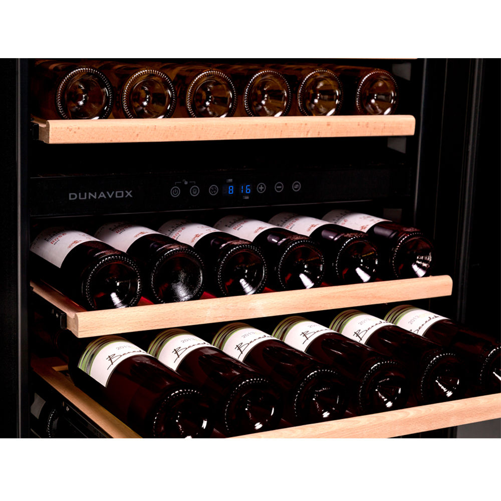 DUNAVOX DX-166.428DBK винный шкаф черный