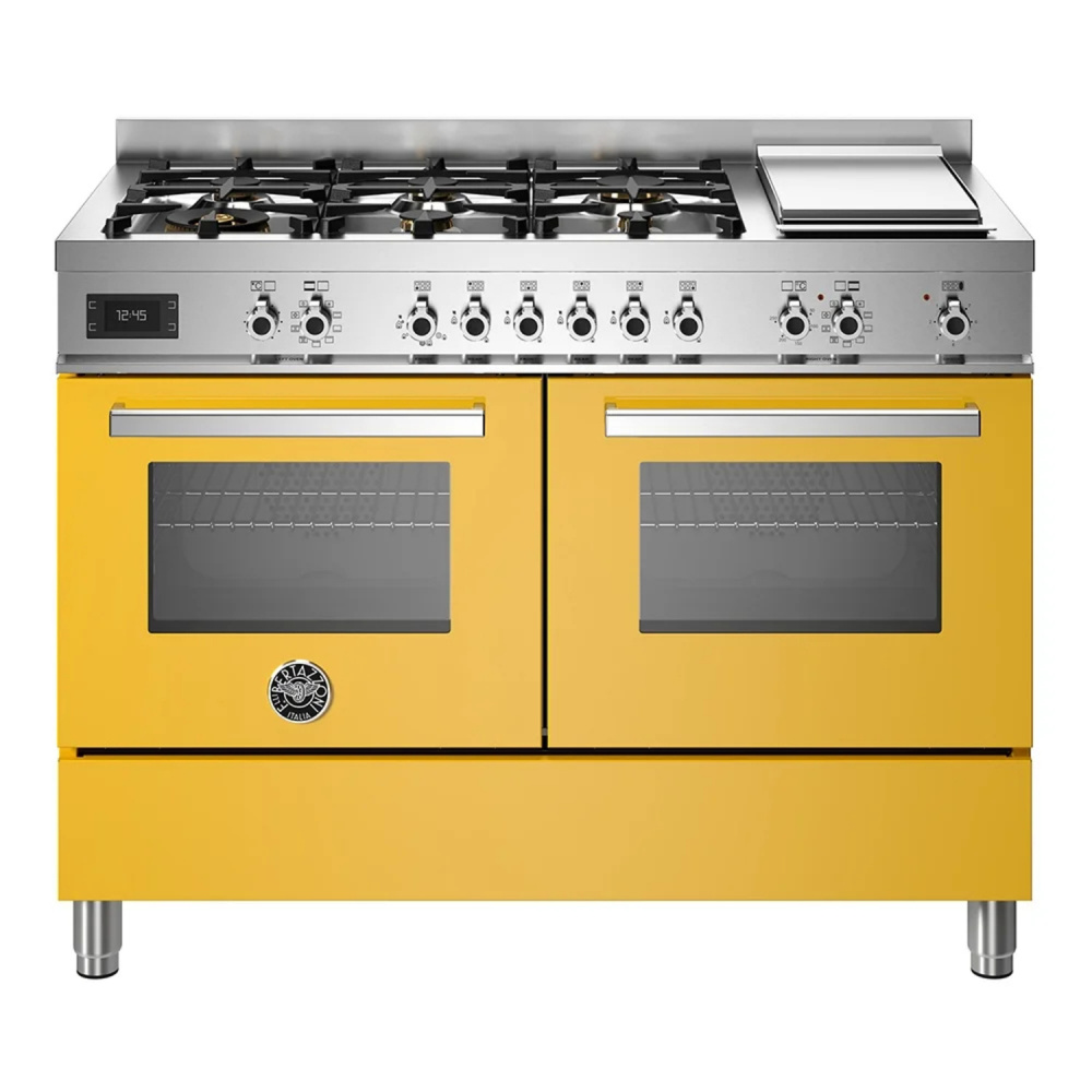 BERTAZZONI PRO126G2EGIT газовый варочный центр желтый глянец