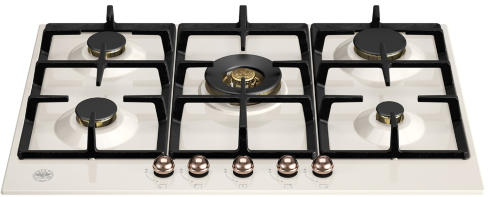 BERTAZZONI P755CHERAC варочная панель слоновая кость/медь