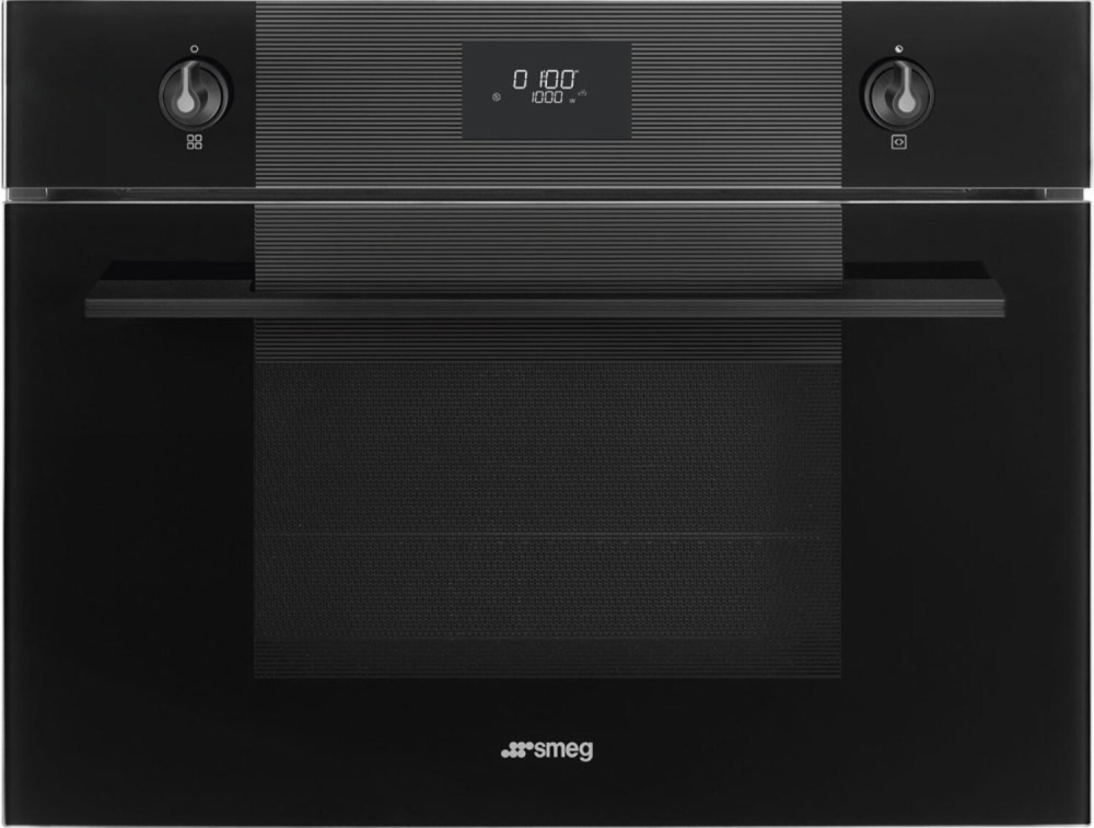 SMEG SO4101M1B3 Компактный многофункциональный духовой шкаф, стекло Deep Black (чёрное)