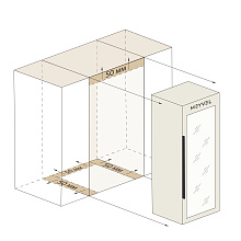 MEYVEL MV16-CBD1 винный шкаф черный