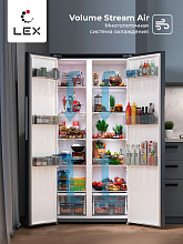 LEX LSB520DGID холодильник темно-серый
