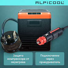 ALPICOOL CL40 (12/24) автохолодильник черный