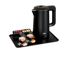 MEYVEL A-002 (Black) поднос с менажницей для чая черная мокка