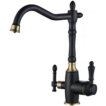 ZORG SH 812 Black BR смеситель черный металл/бронза ZORG SH 812 Black BR смеситель черный металл/бронза