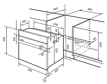 LEX EDM 4540 BBL духовой шкаф черный