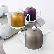 DEGRENNE SALAM COLOR BLANCBRONZE alu чайник на 4 чашки бронза