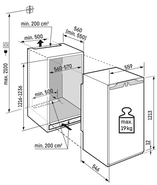 LIEBHERR IRBCI 4150-22 001 холодильник белый