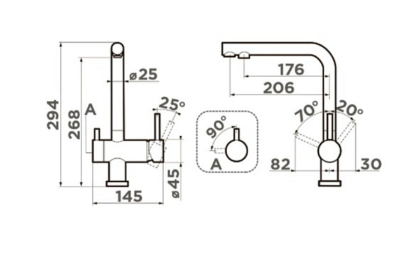 OMOIKIRI NAGANO-P-CA смеситель бежевый