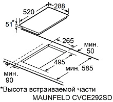 MAUNFELD EVCE292SDPBK варочная панель черный