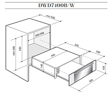 DE DIETRICH DWD7400W подогреватель посуды белый