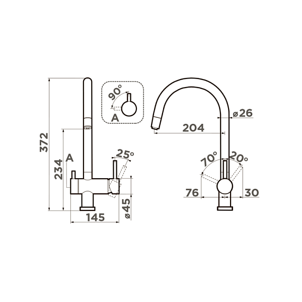 OMOIKIRI YAMADA BE-P смеситель белый