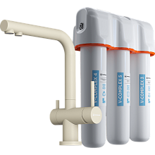 OMOIKIRI NAGANO-BE-P + PURE DROP LITE смеситель + фильтр ваниль