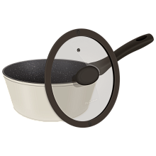 MAUNFELD FILIGRANA EDDA FG18EDD01SP ковш с крышкой 18 см бежевый