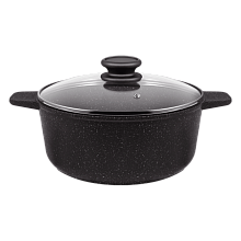 MAUNFELD GALAXITE MF24GLX01CR кастрюля с крышкой 24 см 4 л черный