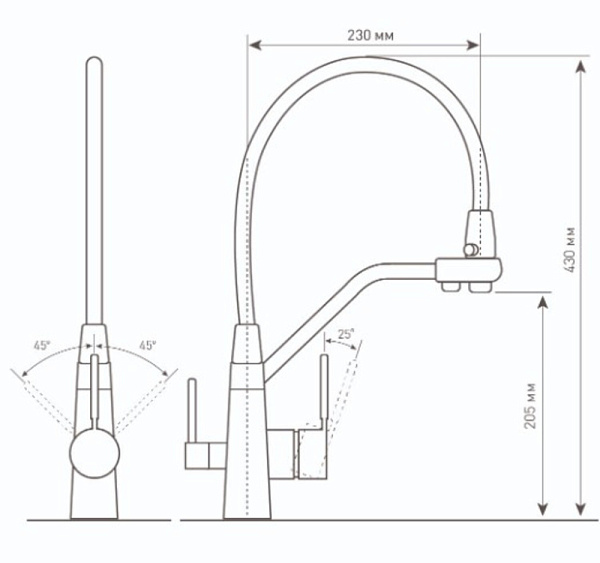 Zigmund & Shtain ZS 2200 КАМЕН.СОЛЬ смеситель