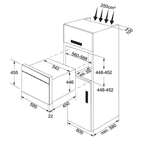FRANKE FMW 380 CL G микроволновая печь графит