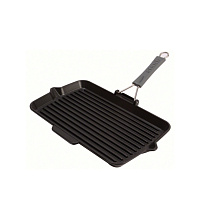 STAUB 1202223 сковорода для гриля 34х21 см черный
