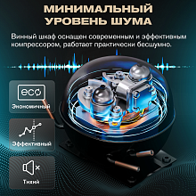 MEYVEL MV12-CBD1 винный шкаф черный