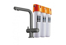 OMOIKIRI NAGANO-PL + PURE DROP LITE смеситель + фильтр серебристый