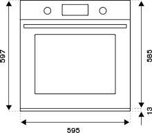 BERTAZZONI F609HEREKTAG духовой шкаф слоновая кость/золото