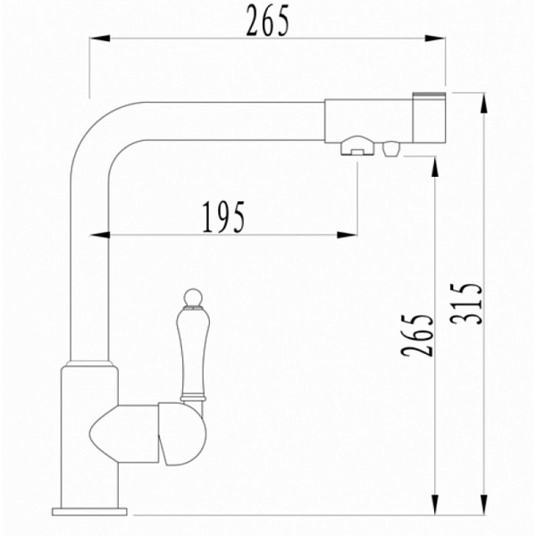 ZORG ZR 320 YF-33 смеситель черный металл