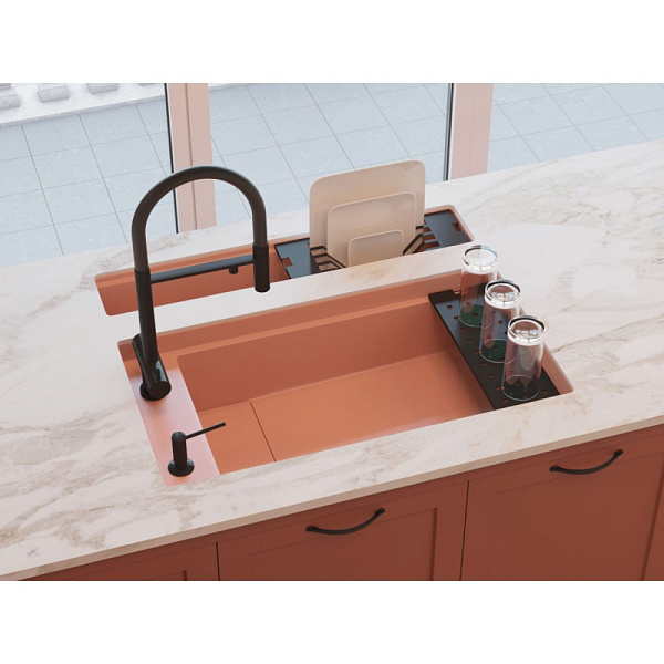 OMOIKIRI KANTO-PVD-GM смеситель черный