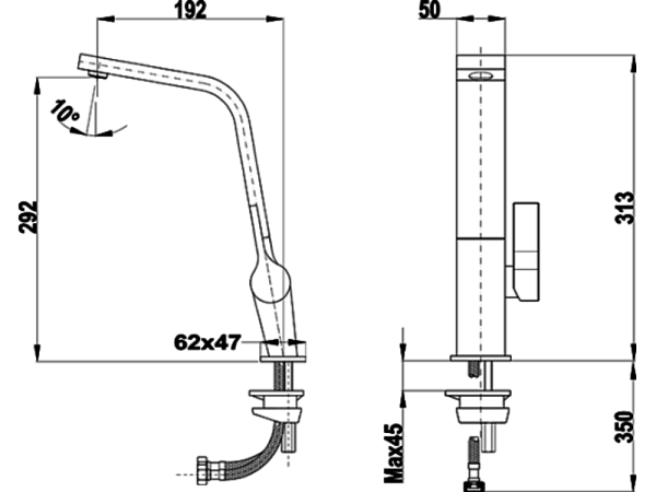 TEKA ICC 915 смеситель матовое золото