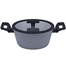 MAUNFELD FILIGRANA SAGA FG24SGA01CS кастрюля с крышкой 24 см серый