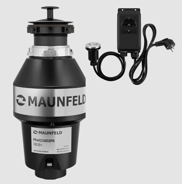 MAUNFELD MWD3802PB измельчитель пищевых отходов черный