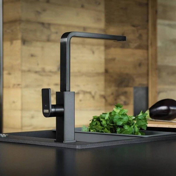 FRANKE MYTHOS SWIVEL SIDE смеситель черный матовый