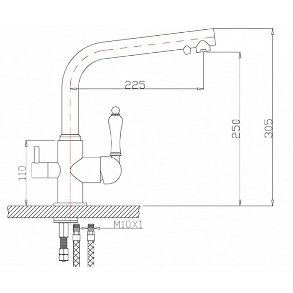 ZORG ZR 313 YF-33 смеситель хром