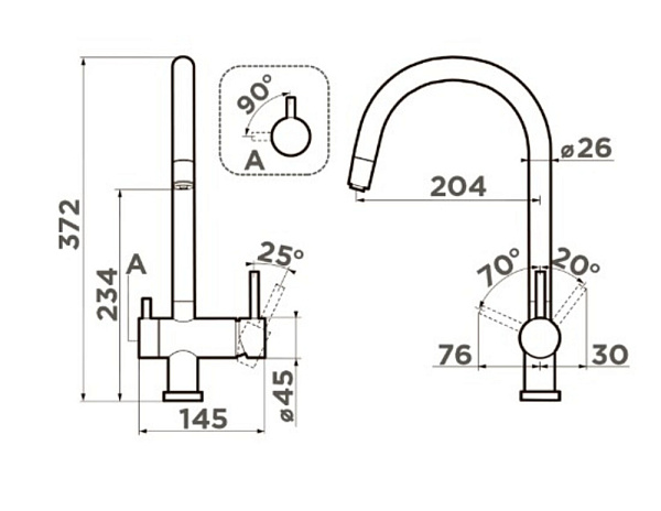 OMOIKIRI YAMADA-P-WH смеситель белый