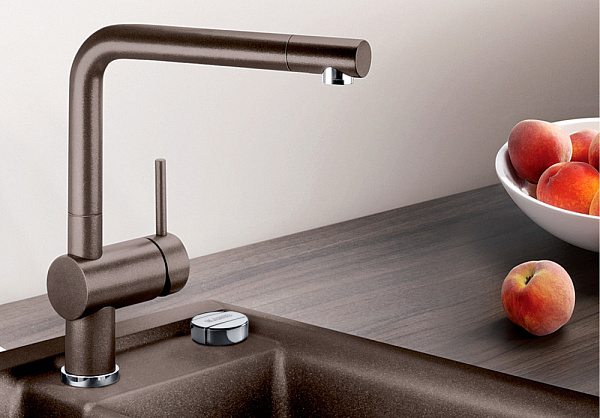 BLANCO LINUS смеситель кремовый