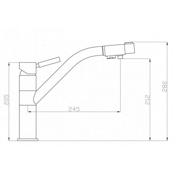 ZORG ZR 401 KF смеситель хром