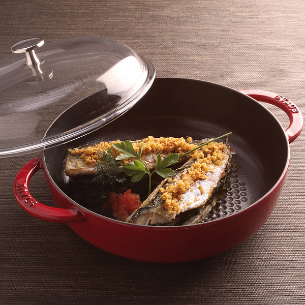 STAUB 12722406 сотейник 24 см вишневый