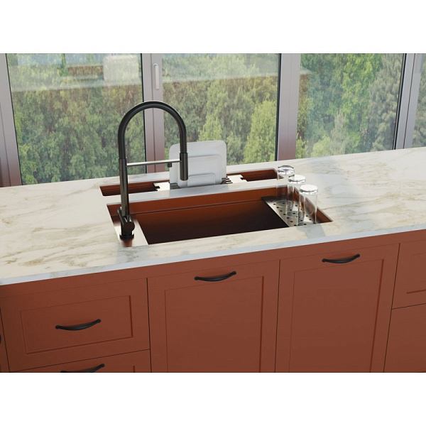 OMOIKIRI KANTO-PVD-GM смеситель черный