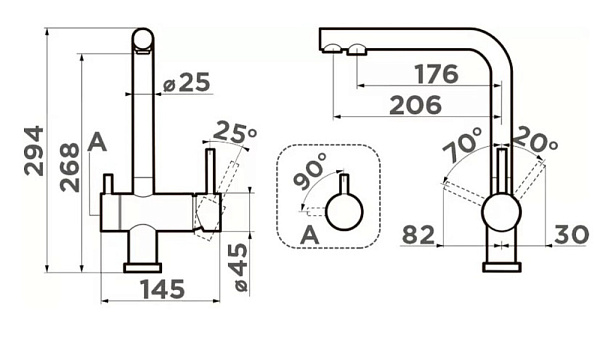 OMOIKIRI NAGANO-P-PA смеситель бежевый