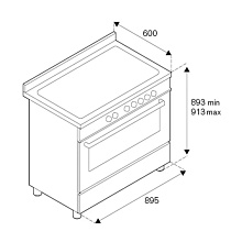 BERTAZZONI MAS96L1ENET варочный центр черный матовый