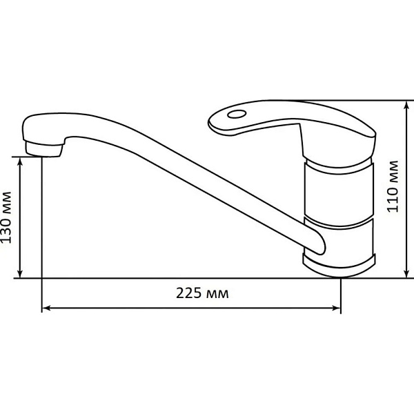 LEX SALTO BLACK смеситель черный