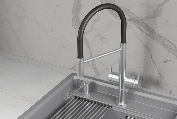 GRANULA KS-8277 смеситель нержавеющая сталь