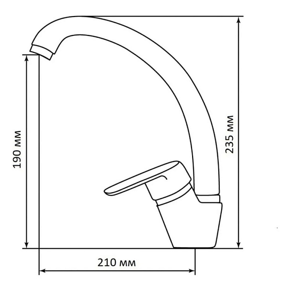 LEX ISONZO WHITE смеситель белый