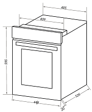 MAUNFELD EOEC516B духовой шкаф черный